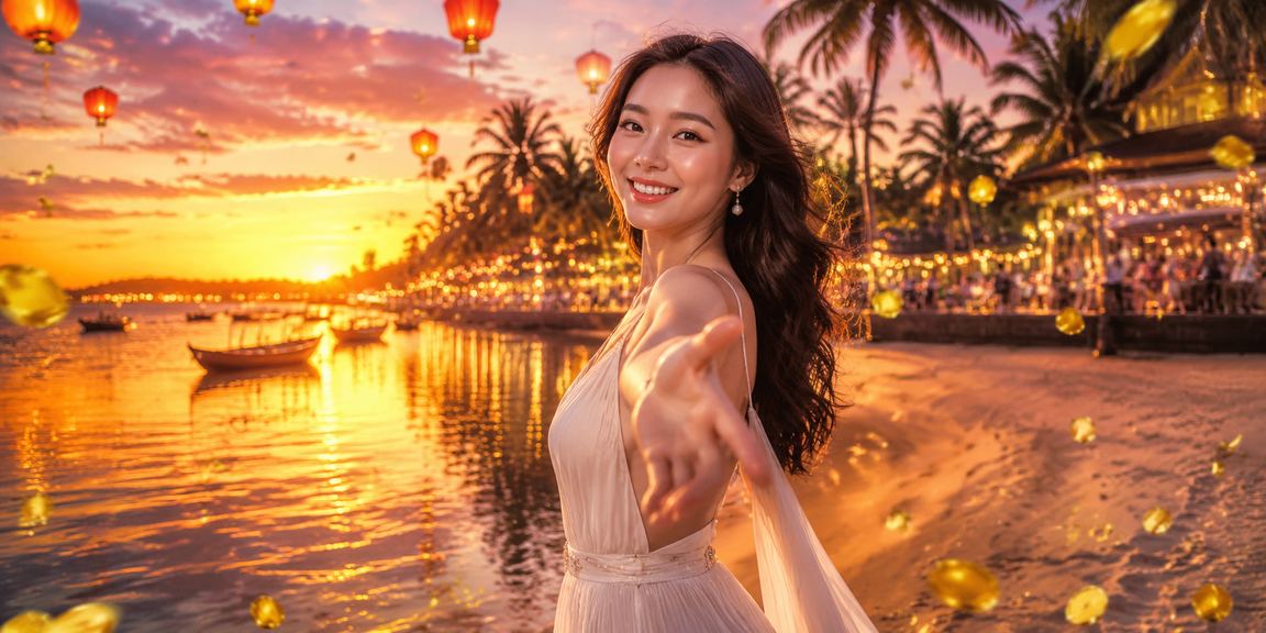Người chơi theo dõi kèo bóng đá trực tiếp trên điện thoại tại bãi biển Phú Quốc